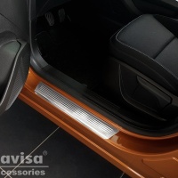 Nerez kryty prahů Renault Captur II včetně E-TECH -- od roku výroby 2019- Nerez kryty prahů Renault Captur II včetně E-TECH -- od roku výroby 2019-