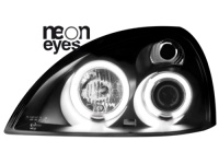 Přední světla Renault Clio MK3 01-05 CCFL Angel Eyes černé Přední světla Renault Clio MK3 01-05 CCFL Angel Eyes černé