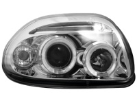 Přední světla Renault Clio II 98-01 Angel Eyes chrom Přední světla Renault Clio II 98-01 Angel Eyes chrom