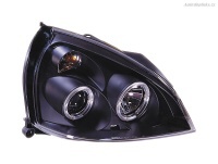 P�edn� sv�tla (lampy) Renault Clio II - rok v�roby 2001-05 ANGEL EYES �ern�