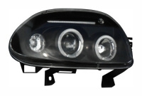 P�edn� sv�tla (lampy) �ern� s Angel Eyes Renault Clio II - rok v�roby 98-01