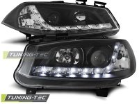 P�edn� sv�tla Renault Megane II, 2003-2005, LED Daylight, �ern� black